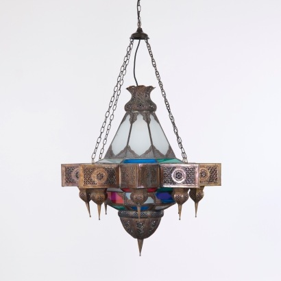 A Pair of Handmade Aleppo Syrian Mamluk Revival Lamps AF