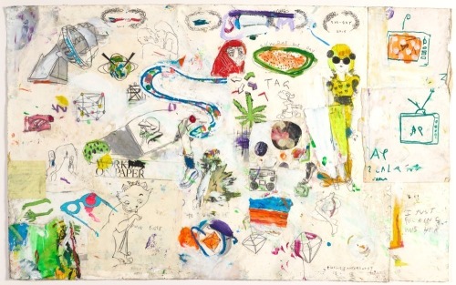 PHILIP JAMES FROST Mixed Media Work On Paper, De Novo Gallery Dunedin