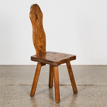 A Chapman-Taylor Adzed Brutalist Chair