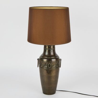 A Bronze Urn Lamp