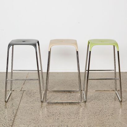 A Set of Three Bobo Italian Stools