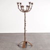 A Metal Gothic Floor Standing Candelabra