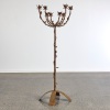 A Metal Gothic Floor Standing Candelabra - 2