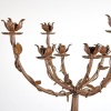 A Metal Gothic Floor Standing Candelabra - 3