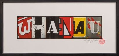 A Signed Weston Frizzell Whanau Print 18/80