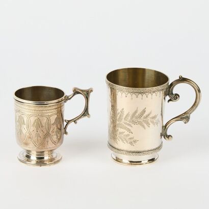 A Pair of Sterling Silver Jugs