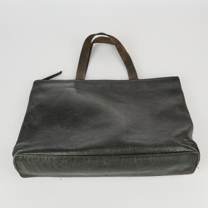 An Elk Black Leather Satchel