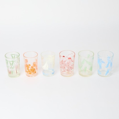A Collection of Assorted Vintage Patterned Glasses
