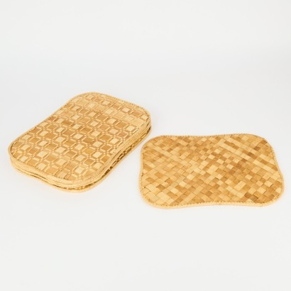 A Set of Six Rectangular Woven Placemats