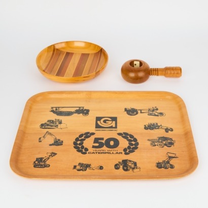 A Trio of New Zealand Wooden Items
