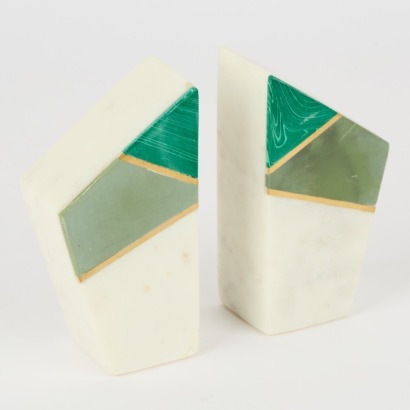 A Pair of Marble Bookends