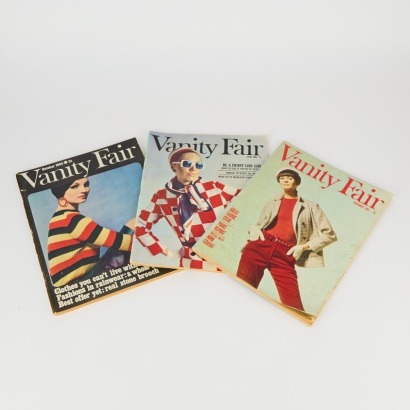 A Trio of Vintage Vanity Fair Magazines, 1960s