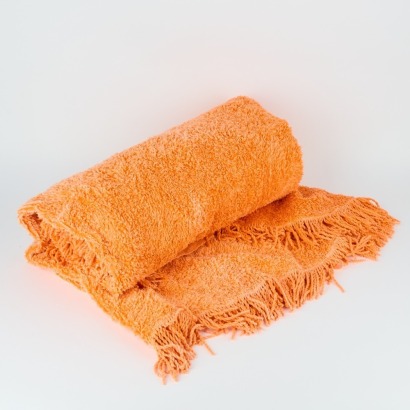 A Retro Orange Candle Wick Blanket