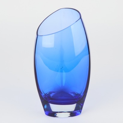 A Cobalt Blue Scandinavian Art Glass Vase