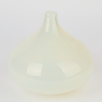 A Handblown Milky Vase