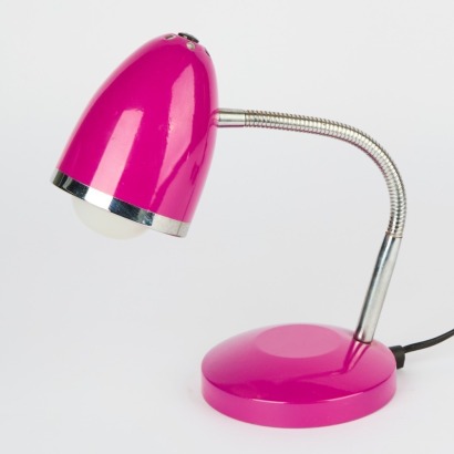 A Pink Retro Style Adjustable Table Lamp