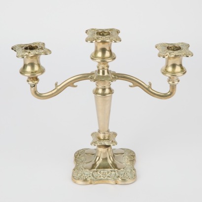 A Georgian Style Silver Plated Candelabra