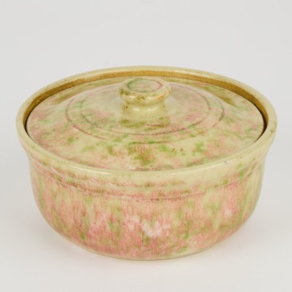 A Lidded Timaru Stoneware Dish