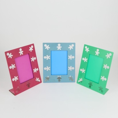A Set of Three Alessi Girotondo Photo Frames