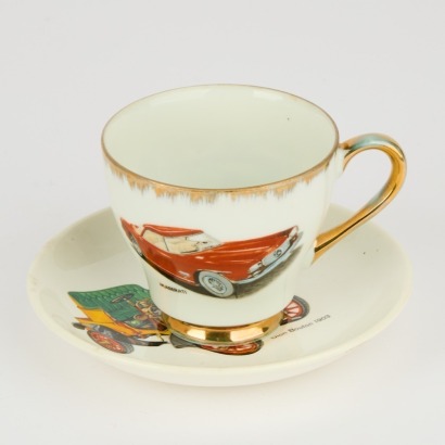 An Automoble Tea Cup and Side Plate