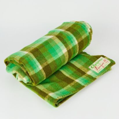 A "Carissima" Vintage Blanket by Fontana Made at the Alliance Textiles Mills