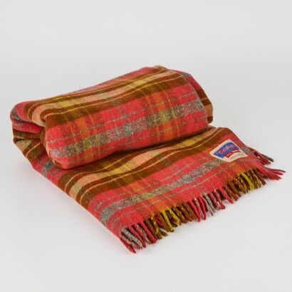 A Roslyn Vintage Old Style Picnic Rug from Dunedin's Roslyn Woollen Mills