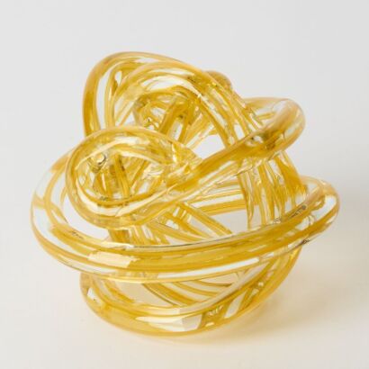 A Studio Art Glass Wool Bowl