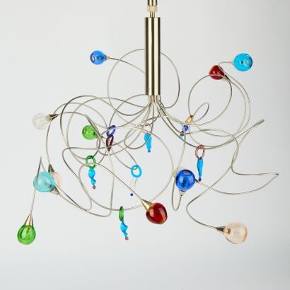 Harco Loor Strawberry Hanging Lamp, 1990s
