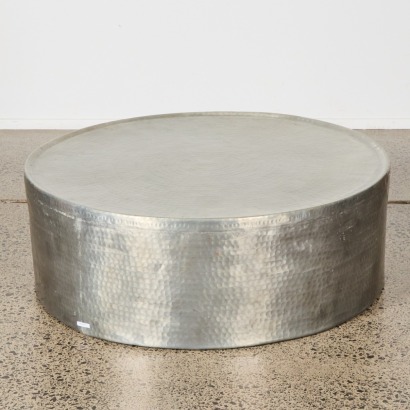 A Handbeaten Metal Coffee Table