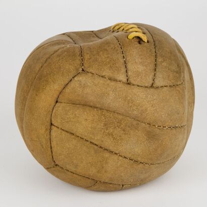 A Vintage Leather Sports Ball
