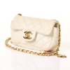 Chanel, White Quilted Leather Heart Charms Flap Bag - 2