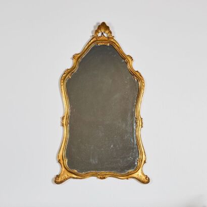 A Vintage Louis XV Style Giltwood Mirror