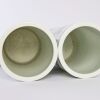 A Pair of Chinese Early 20th Century Republic Period Famille-rose &lsquo;Eight Horses&rsquo; Brush Pots (Qianlong Mark in Enamel) - 5