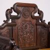 A Set of Chinese Zitan Carved Master's Armchairs and Tea Table - 7