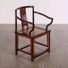 A Set of Three Chinese Vintage Nanmu Southern Official&rsquo;s Hat Armchairs - 3