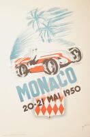 Bernard Minnie - 1950 Monaco Grand Prix Poster