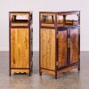 A Pair of Chinese Vintage Nanmu Display Cabinets with Railing - 6