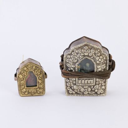 A Set of Two Chinese Tibetan Gau Boxes