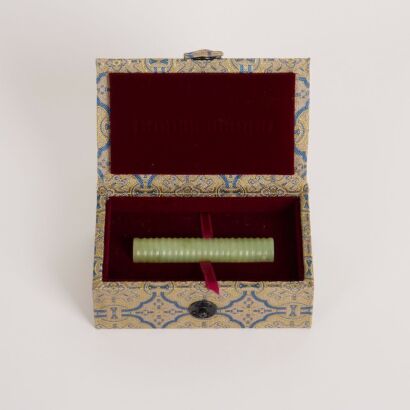 A Chinese Jade &lsquo;String&rsquo; Belt Hook