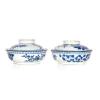 Two Blue and White Lidded Bowls (Jin Tang Fa Ji Mark)