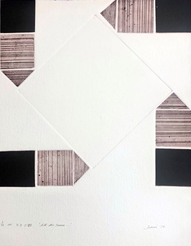 Julia Morison monoprint: 3/20 IMP Pl VI St.VIII 'All the same...'