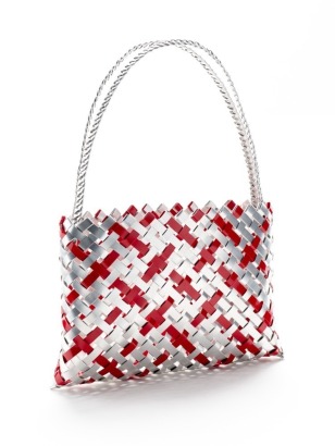 A Decorative Metal Kete by Anna Gedson (Ngāti Rua, Whakatōhea)
