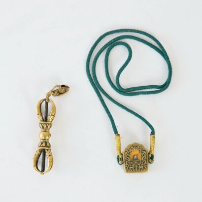 A Set of Two Chinese Tibetan Objects