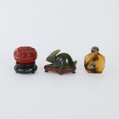 A Group of Three Chinese 20th Century Objects