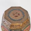 A Chinese Red Lacquer and Gilt Carved 'Bird and Flower' Wooden Garden Stool - 2