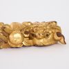 A Pair of Chinese Qing Dynasty Gilt Lacquer Wooden Lions - 2