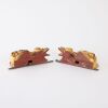 A Pair of Chinese Qing Dynasty Gilt Lacquer Wooden Lions - 3