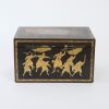 A Chinese Qing Dynasty Black Lacquer and Gilt &rsquo;Figural&lsquo; Tea Caddy - 6