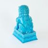 A Pair of Chinese Mid 20th Century Blue-glazed Lion Ornaments - 11