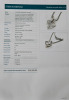 18ct White Gold, Handmade, 1.76ct Heart Shaped Diamond Pendant on 45cm Platinum Wheatsheaf Chain - 2